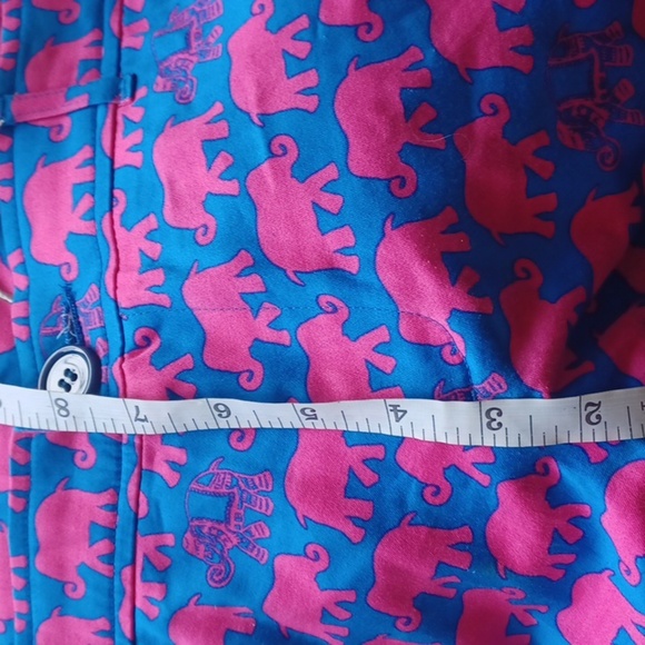 Tracy Negoshian elephant print shorts, Sz 10 - Picture 8 of 10